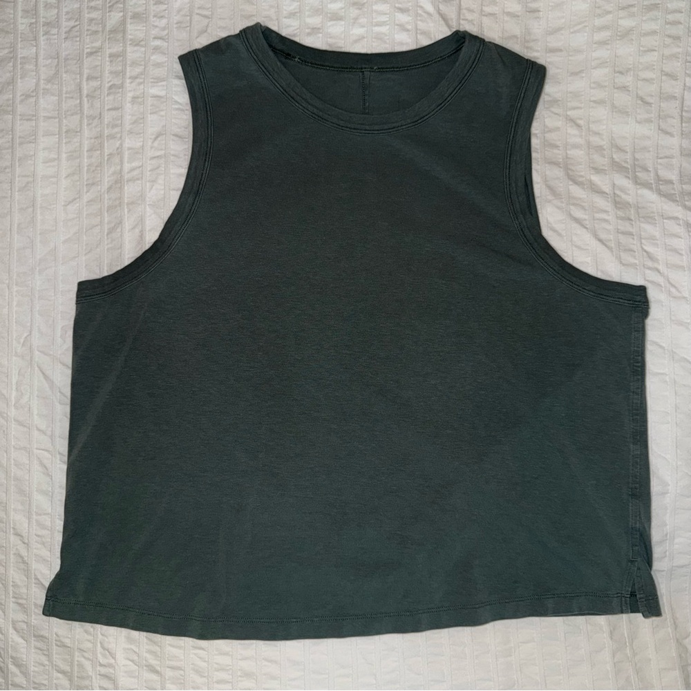 Lululemon Sleeveless Dark Green Tank Top